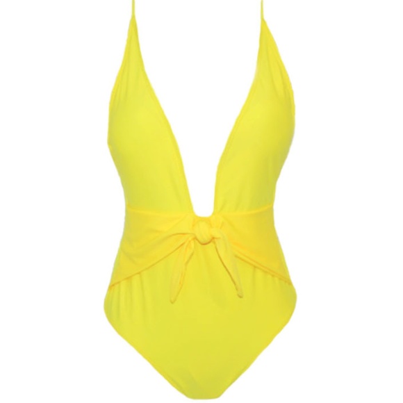 Yellow One Piece Swimsuit - Picture 3 of 3